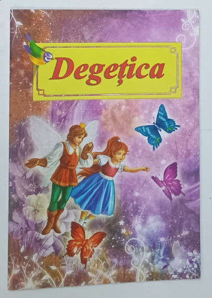 DEGETICA de H.C. ANDERSEN , repovestire de LUCIAN PRICOP , ilustratii de DANA POPESCU , 2016 , PREZINTA UN DESEN CU MARKER  PE COPERTA  INTERIOARA