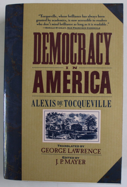 DEMOCRACY IN AMERICA by ALEXIS DE TOCQUEVILLE , 2 VOLUMES , COLIGAT , 1994
