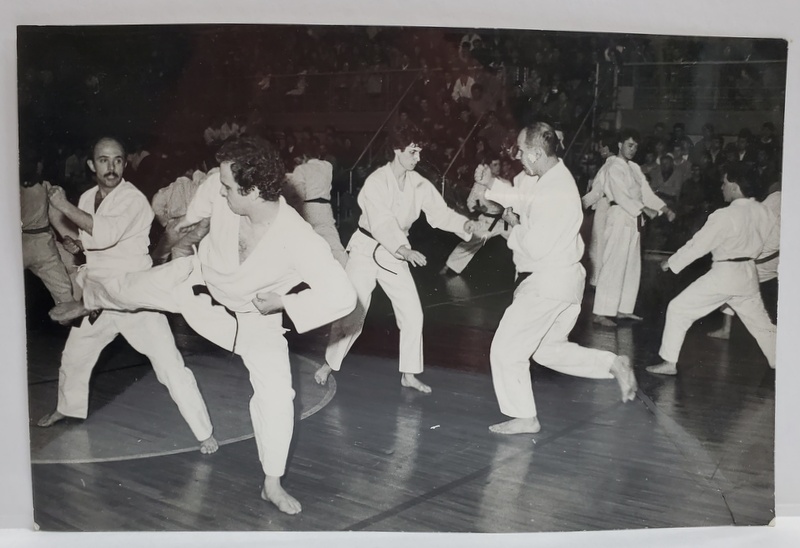 DEMONSTRATIE DE KARATE LA SALA FLOREASCA , FOTOGRAFIE , INCEPUTUL ANILOR ' 90