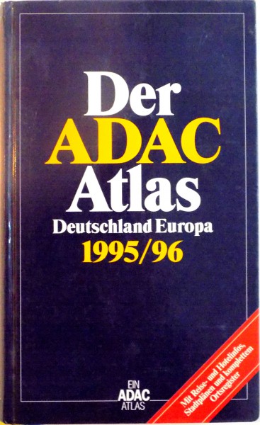 DER ADAC ATLAS DEUTSCHLAND EUROPA 1995-1996, SEPTEMBER 1994