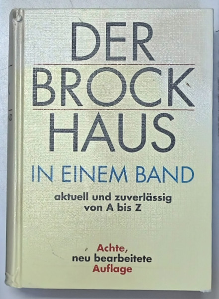 DER BROCK HAUS IN EINEM BAND , 1998