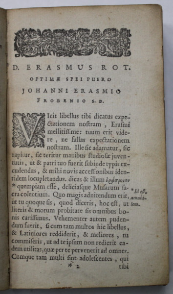 DES ERASMI ROTEROD. COLLOQVIA , EX OFFICINA ELZEVERIANA , ANNO 1679