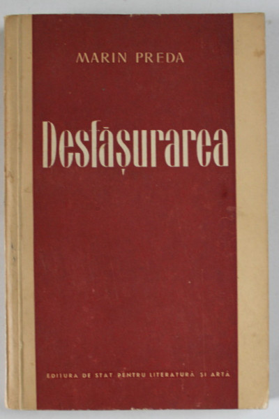 DESFASURAREA de MARIN PREDA , 1954