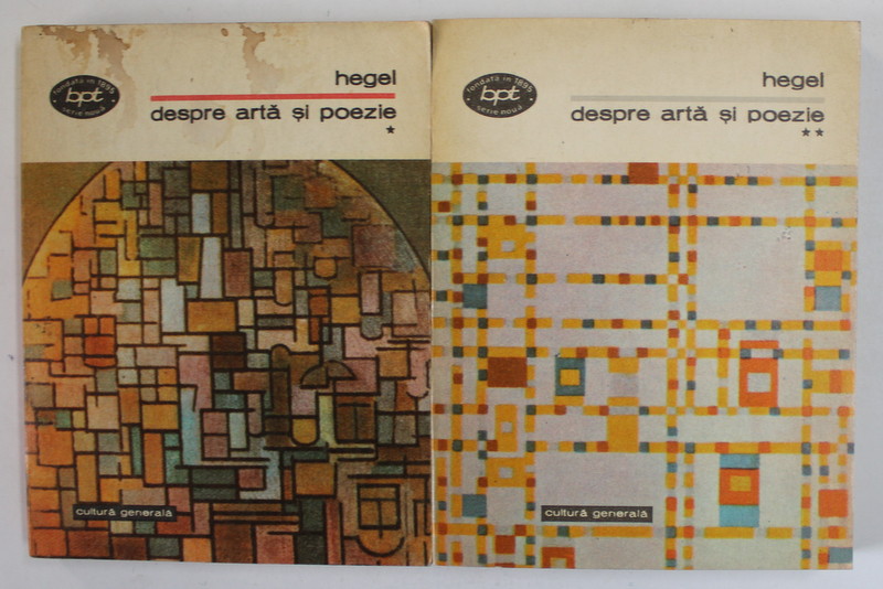 DESPRE ARTA SI POEZIE -HEGEL  VOL.I-II