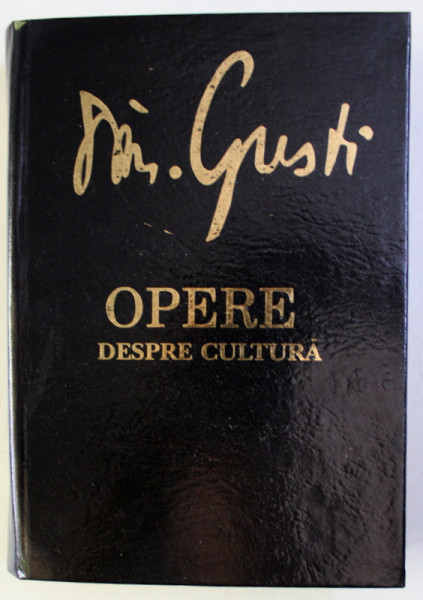 DESPRE CULTURA de D. GUSTI , 1996