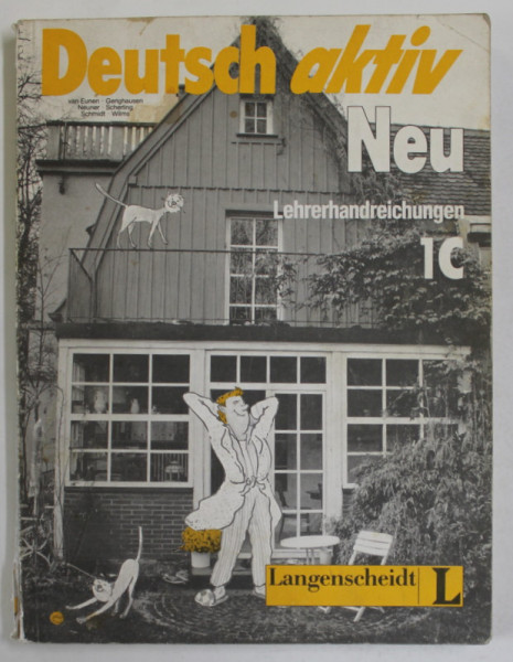 DEUTSCH AKTIV , NEU , LEHRERHANDREICHUNGEN 1C, LIPSA PAGINA DE TITLU , ANII ' 70