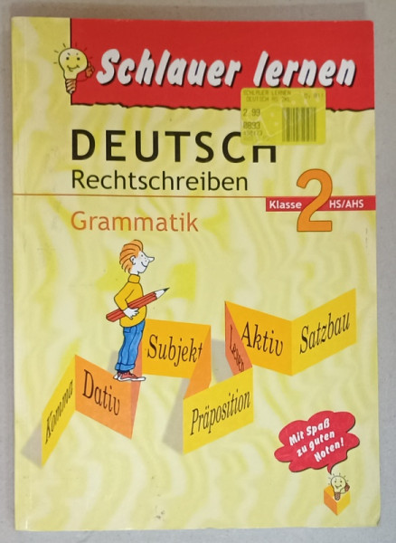 DEUTSCH RECHTSCHREIBEN  ( SCRIERE CORECTA IN GERMANA  ) KLASSE 2 , GRAMMATIK , TEXT  IN LIMBA GERMANA , von INGO MULLER , ANII '2000