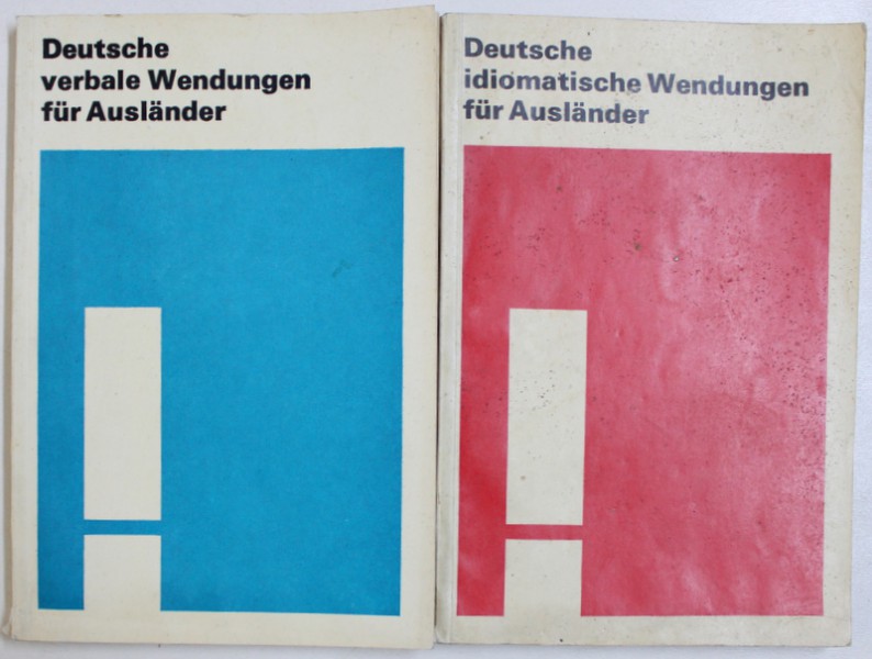 DEUTSCHE  IDIOMATISCHE WENDUNGEN FUR AUSLANDER  - EIN AUSWAHL MIT BEISPIELEN von ANNELIES HERZOG ..HERBERT  RIEDEL , VOL. I - II , 1980 - 1984