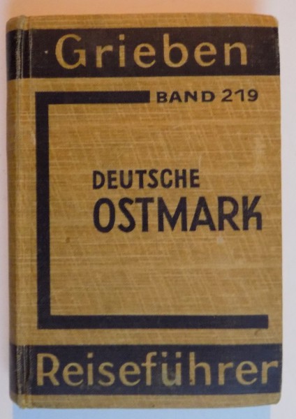 GRIEBEN. DEUTSCHE OSMARK MIT ANHANG FUR AUTOFAHRER  1939