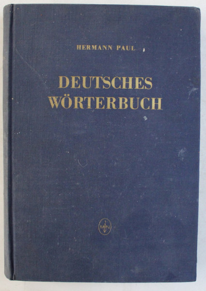 DEUTSCHES WORTERBUCH von HERMANN PAUL , 1961 *LIPSA PREFATA