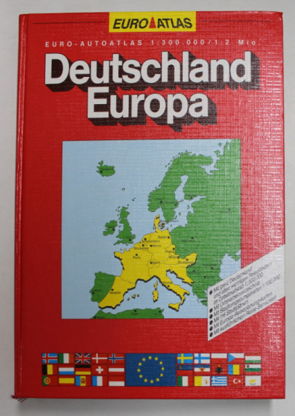 DEUTSCHLAND EUROPA - EURO - ATLAS 1 : 300.000 / 1: 1 Mio , 1991 - 1992
