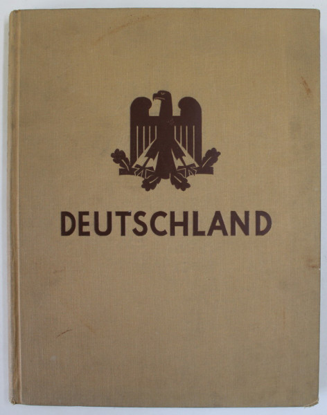 DEUTSCHLAND , LANDSCHAFT UND BAUKUNST ( GERMANIA , PEISAJ SI ARHITECTURA )  von KURT HIELSCHER , ALBUM CU  FOTOGRAFII  DIN  EPOCA , TEXT IN LIMBA GERMANA , 1938