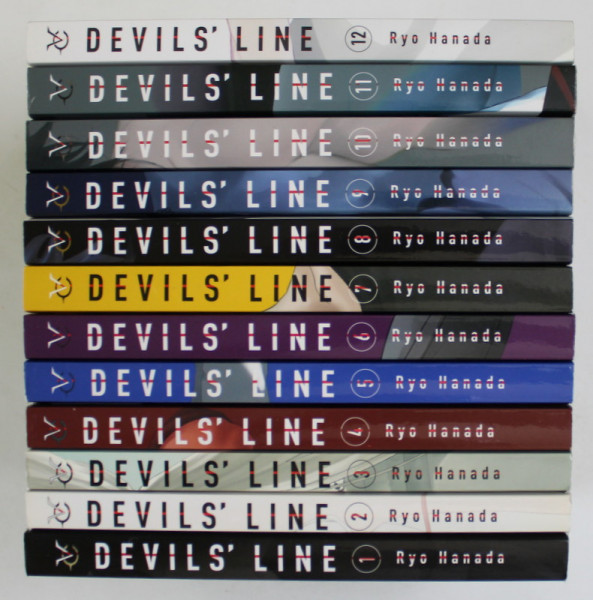 DEVILS' LINE by RYO HANADA , SET DE 12 VOLUME , 2016 -2019 , BENZI DESENATE