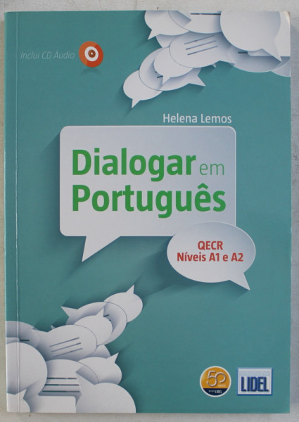DIALOGAR EM PORTUGUES  - QECR NIVEIS A1 e A2 de HELENA LEMOS , 2013 , CONTINE CD *