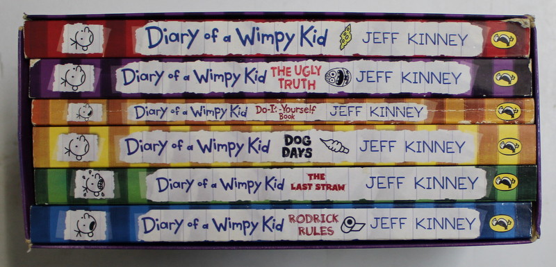 DIARY OF A WIMPY KID by JEFF KINNEY , COLECTIE DE 6 VOLUME , 2011