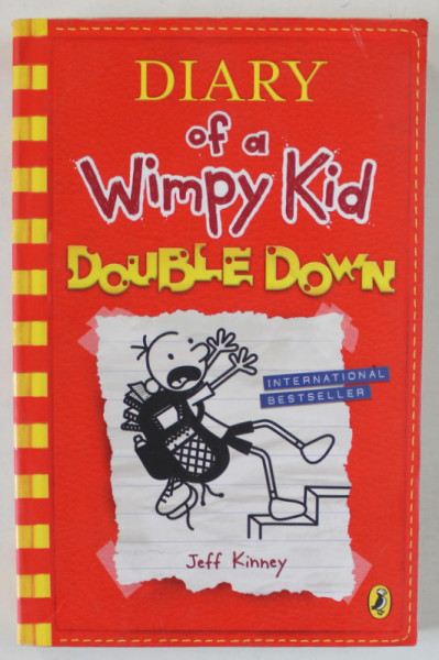 DIARY OF A WIMPY KID , DOUBLE DOWN by JEFF KINNEY , 2018, PREZINTA PETE SI HALOURI DE APA *