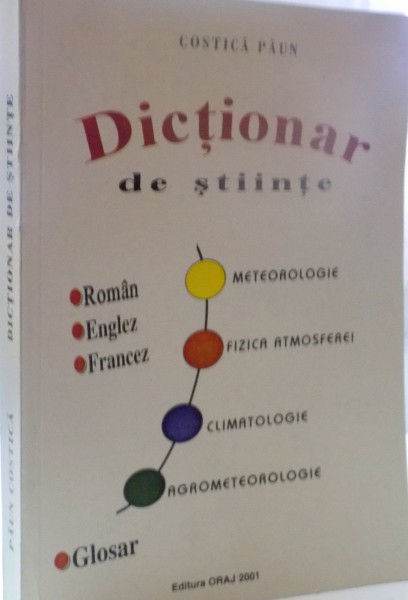 DICTIONAR DE STIINTE de COSTICA PAUN , 2003