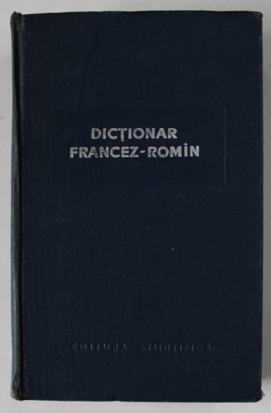 DICTIONAR FRANCEZ - ROMAN , 1959