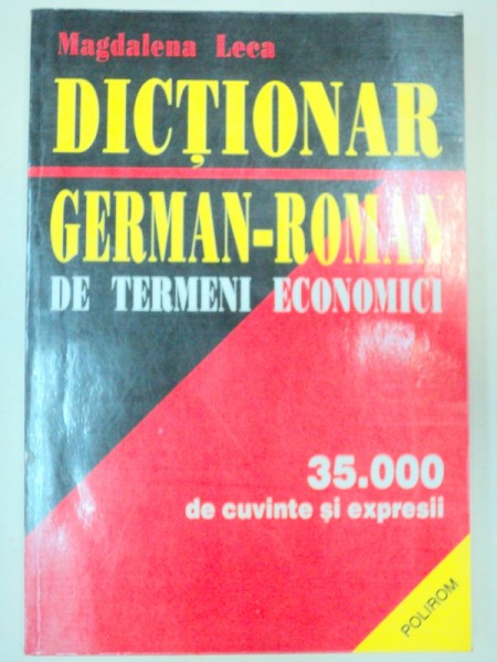 DICTIONAR GERMAN-ROMAN DE TERMENI ECONOMICI-MAGDALENA LECA