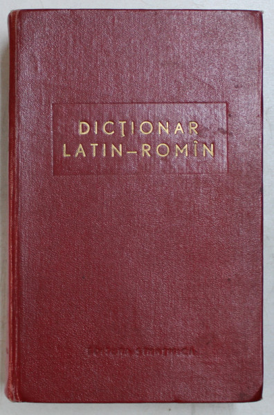 DICTIONAR LATIN - ROMAN , 1962 *MINIMA UZURA