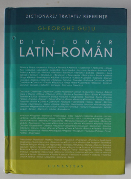DICTIONAR LATIN - ROMAN de GHEORGHE GUTU , 2024 *MICI DEFECTE