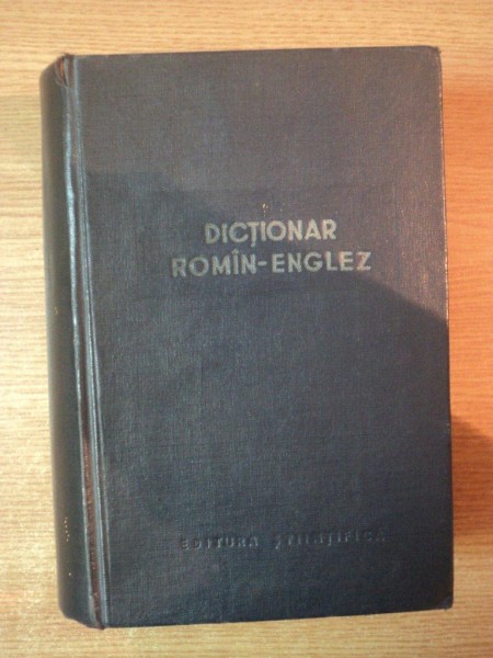DICTIONAR ROMAN-ENGLEZ de LEON LEVITCHI  1960