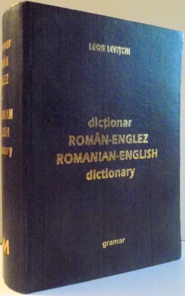 DICTIONAR ROMAN ENGLEZ de LEON LEVITCHI ,