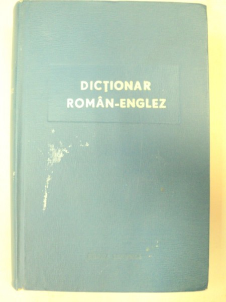 DICTIONAR ROMAN-ENGLEZ-LEON LEVITCHI  BUCURESTI 1965