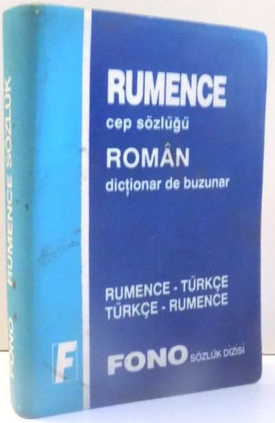 DICTIONAR ROMAN TURC , 1998