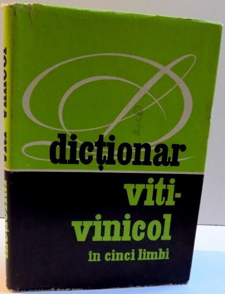 DICTIONAR VITI-VINICOL IN CINCI LIMBI , 1975