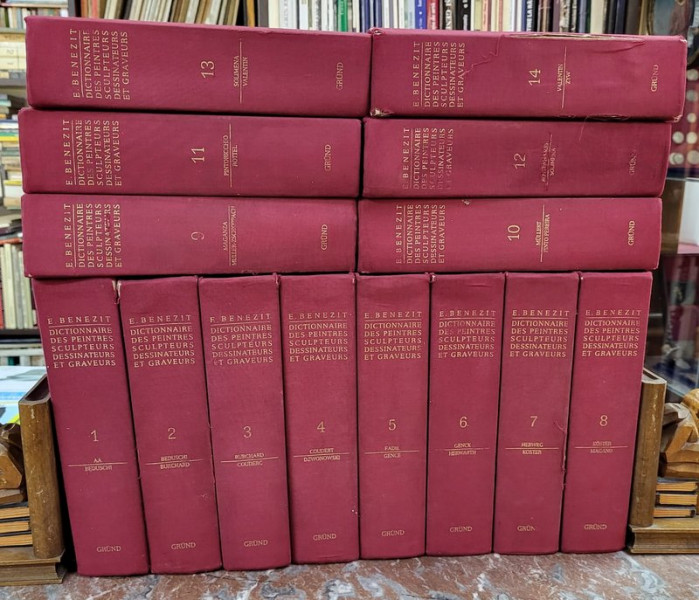 DICTIONARUL PICTORILOR , SCULPTORILOR , DESENATORILOR SI GRAVORILOR de E. BENEZIT , 14 VOLUME , 1999