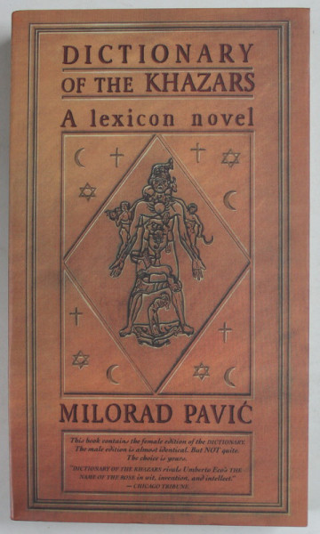 DICTIONARY OF THE KHAZARS , A LEXICON NOVEL by MILORAD PAVIC , 1989