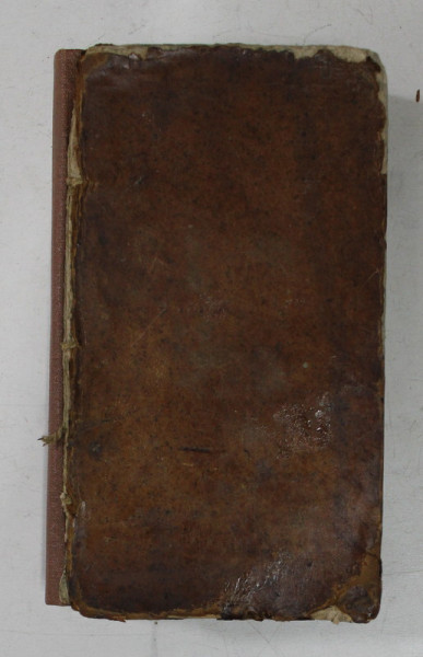 DICTIONNAIRE ALFABETHIQUE DE TOUS LES NOMS PROPRES QUI SE TROUVENT DANS  HORACE , DIVISE EN TROIS TABLES , 1756 , LIPSA COTORUL ORIGINAL , COPERTA CU URME DE UZURA *