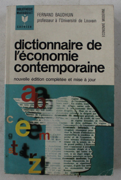 DICTIONNAIRE DE L ' ECONOMIE CONTEMPORAINE par FERNAND BAUDHUIN , 1967