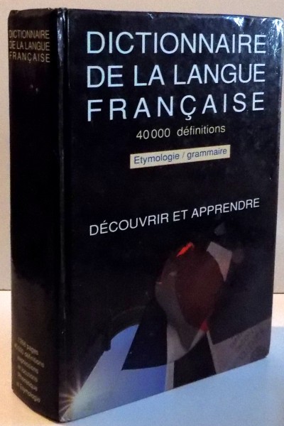 DICTIONNAIRE DE LA LANGUE FRANCAISE  , 1987