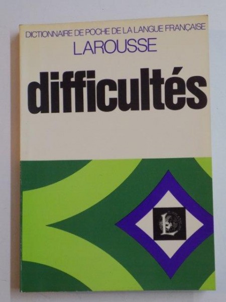 DICTIONNAIRE DES DIFFICULTES DE LA LANGUE FRANCAISE par ADOLPHE V. THOMAS , 1971