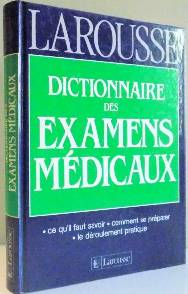 DICTIONNAIRE DES EXAMENS MEDICAUX , 1991