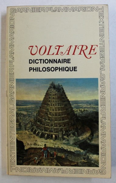 DICTIONNAIRE PFILOSOPHIQUE par VOLTAIRE , 1964