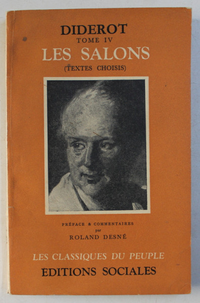 DIDEROT - TOME IV -  LES SALONS - TEXTES CHOISIS , 1955