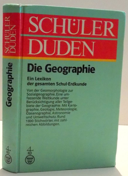 DIE GEOGRAPHIE de SCHULER DUDEN , 1978