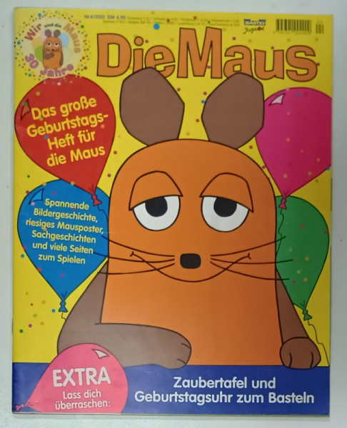 DIE MAUS , REVISTA PENTRU COPII IN LIMBA GERMANA , NR. 4 / 2001