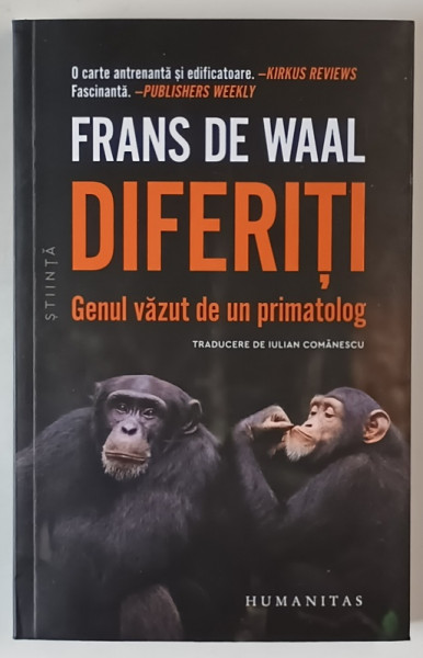 DIFERITI , GENUL VAZUT DE UN PRIMATOLOG de FRANS DE WAAL , 2025