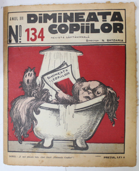 DIMINEATA COPIILOR , REVISTA SAPTAMANALA , nr. 134 , 1926
