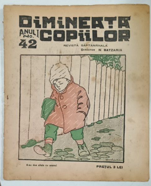 DIMINEATA COPIILOR , REVISTA SAPTAMANALA , NR. 42 , 1924