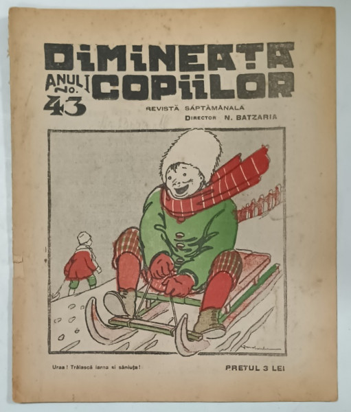DIMINEATA COPIILOR , REVISTA SAPTAMANALA , NR. 43 , 1924