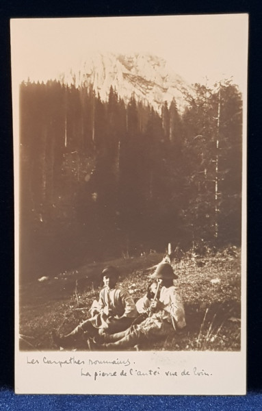 DIN CARPATII ROMANESTI , PEISAJ , FOTOGRAFIE TIP CARTE POSTALA , INTERBELICA