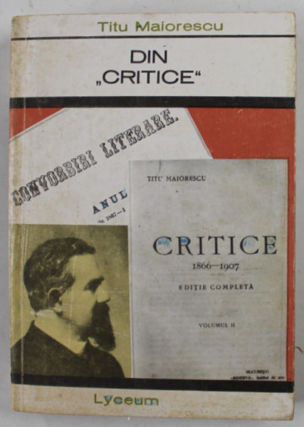 DIN '' CRITICE '' de TITU MAIORESCU , 1967