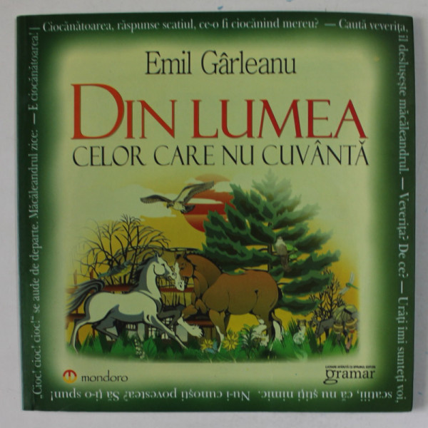 DIN LUMEA CELOR CARE NU CUVANTA de EMIL GARLEANU , 2012