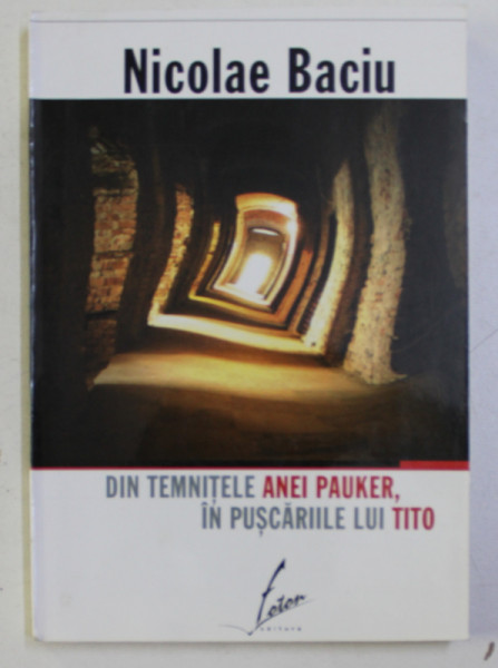 DIN TEMNITELE ANEI PAUKER , IN PUSCARIILE LUI TITO de NICOLAE BACIU