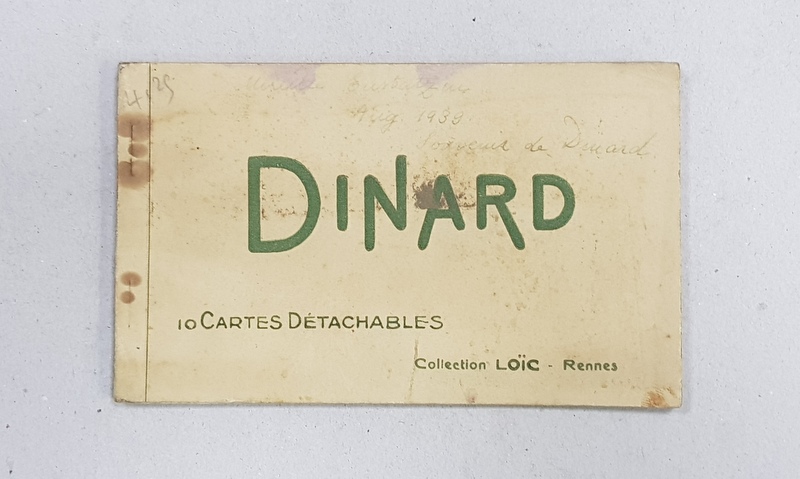 DINARD  - MINIALBUM CU 10 CARTI POSTALE ILUSTRATE , COLOR , DETASABILE , EDITIE INTERBELICA